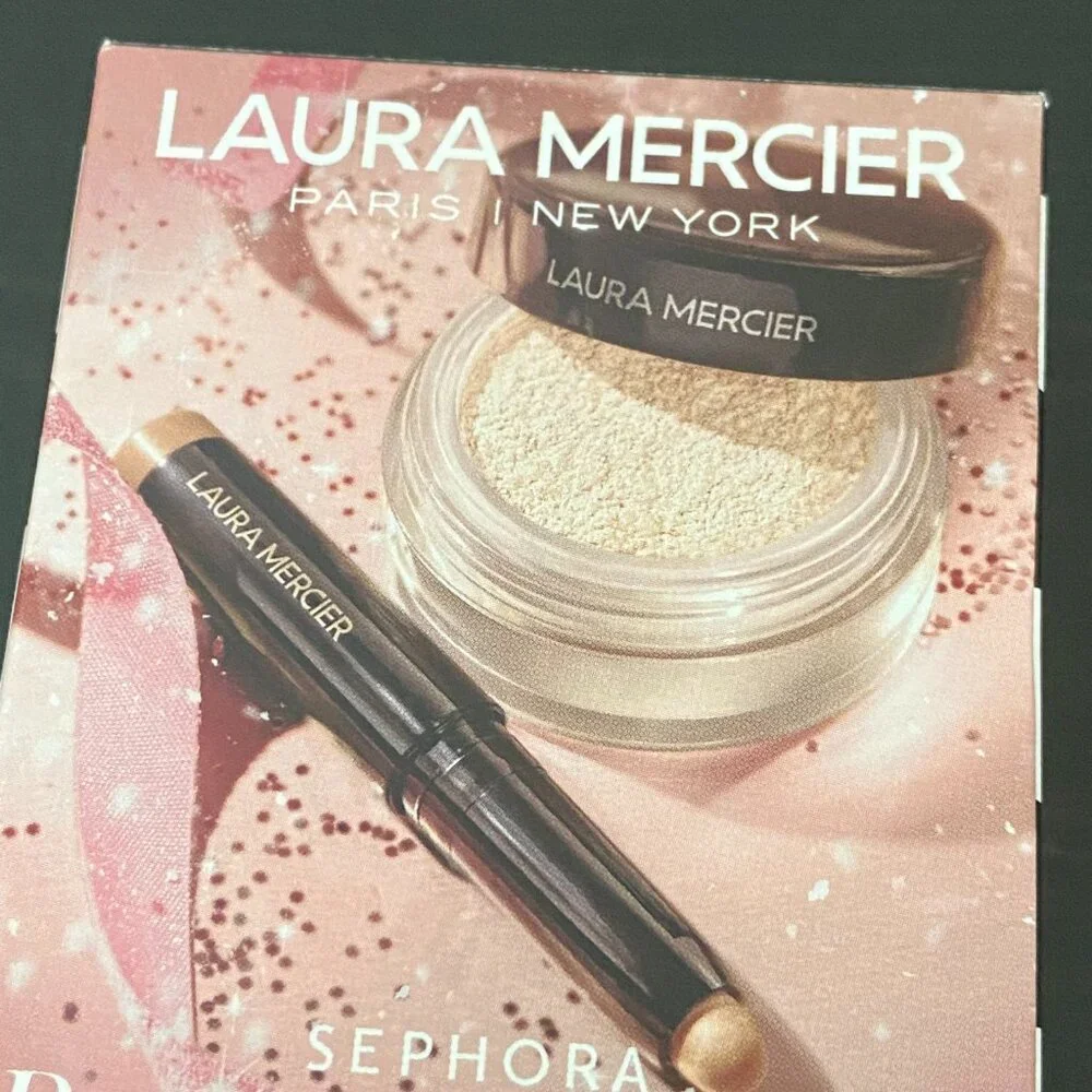 Laura Mercier Set: Translucent Loose Setting Powder and Caviar Eyeshadow Stick